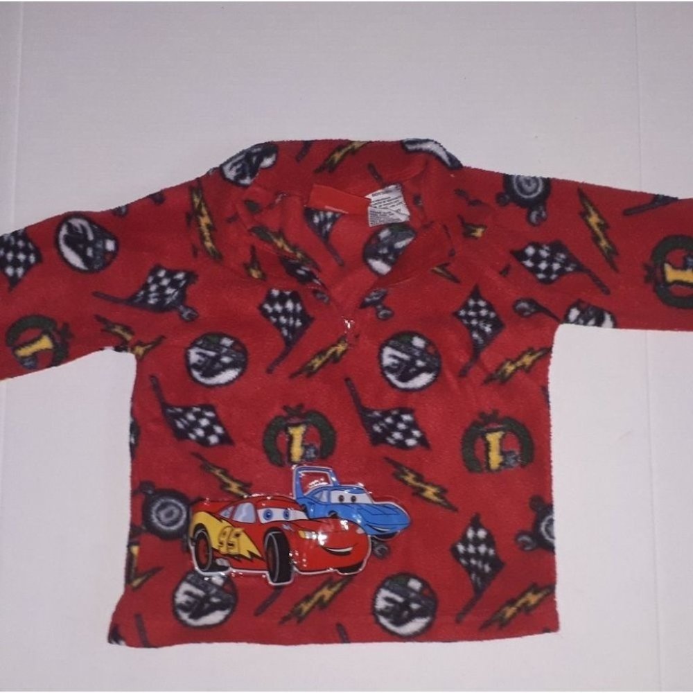 CARS | Boys Fleece Pullover Red Black Size 3T